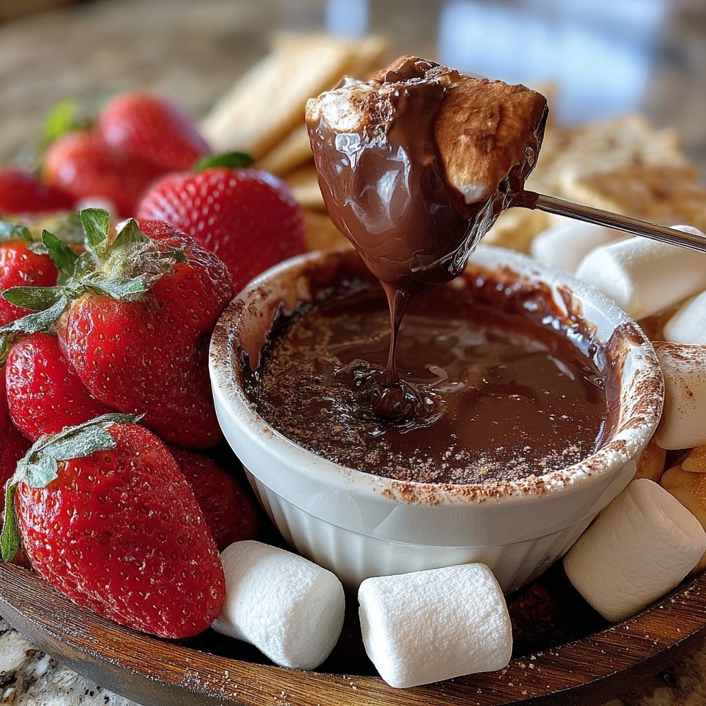 Decadent Double Chocolate Fondue