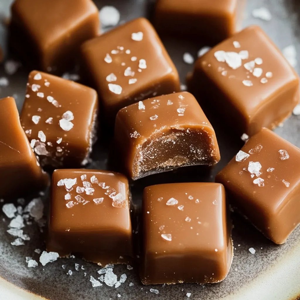 Chewy Sea Salt Caramels