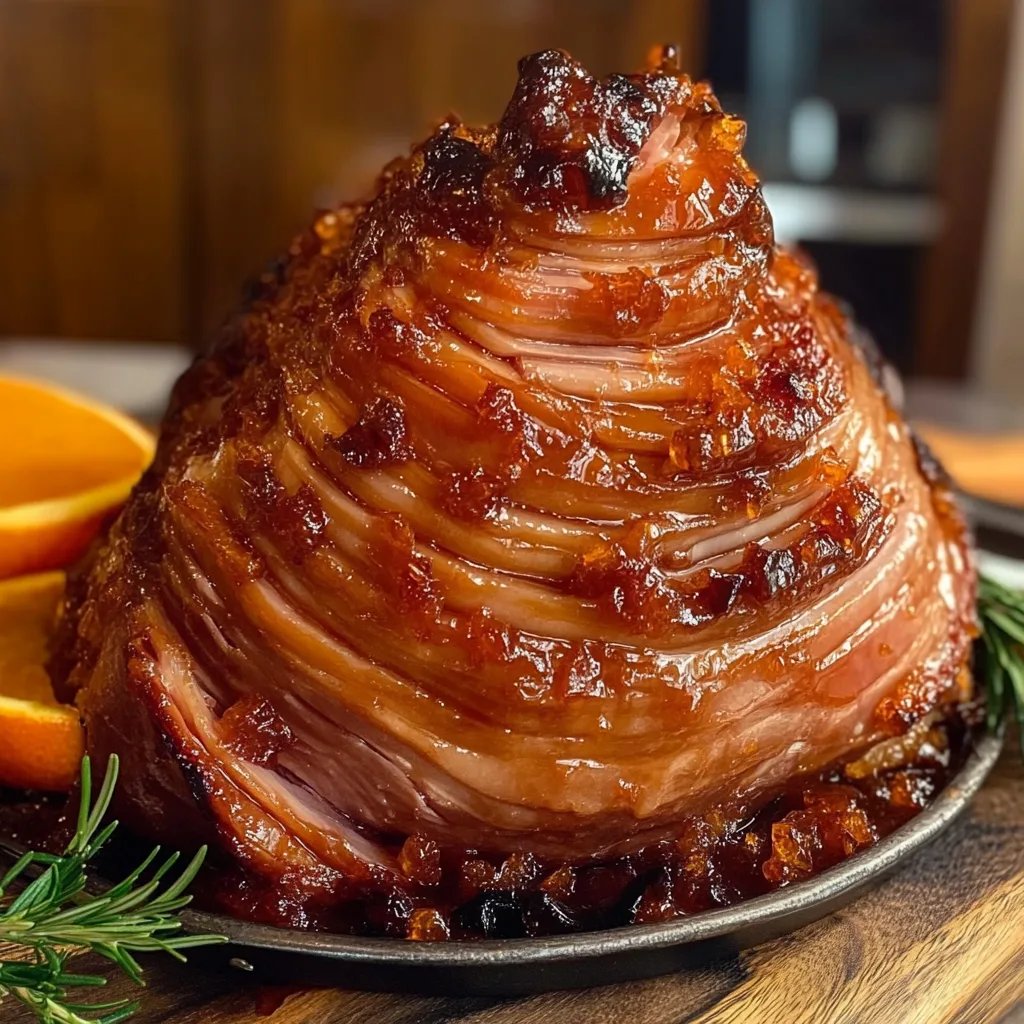 Honey Baked Ham w/ Orange-Brown Sugar Glaze