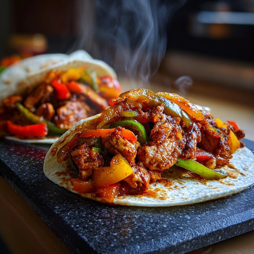 Chicken Fajitas with Peppers
