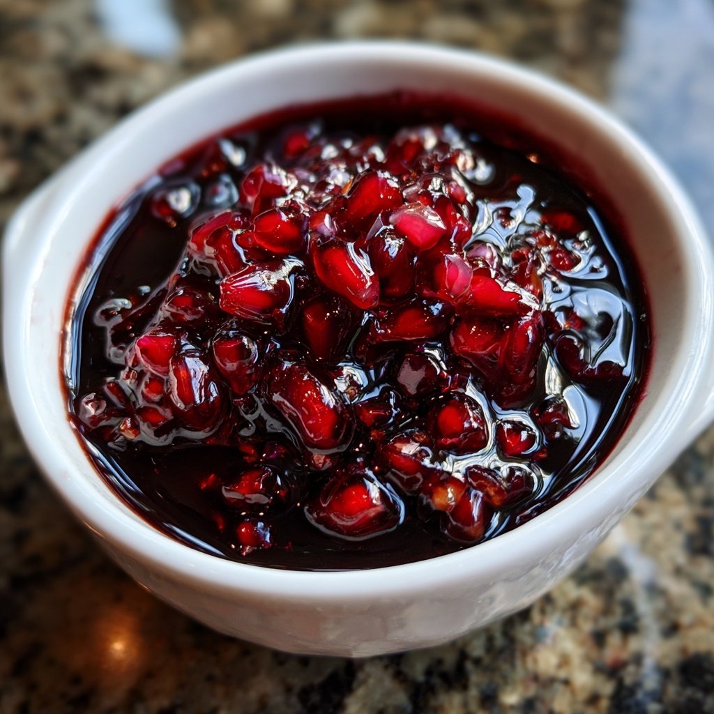 Pomegranate Balsamic Glaze for Holiday Roasts​