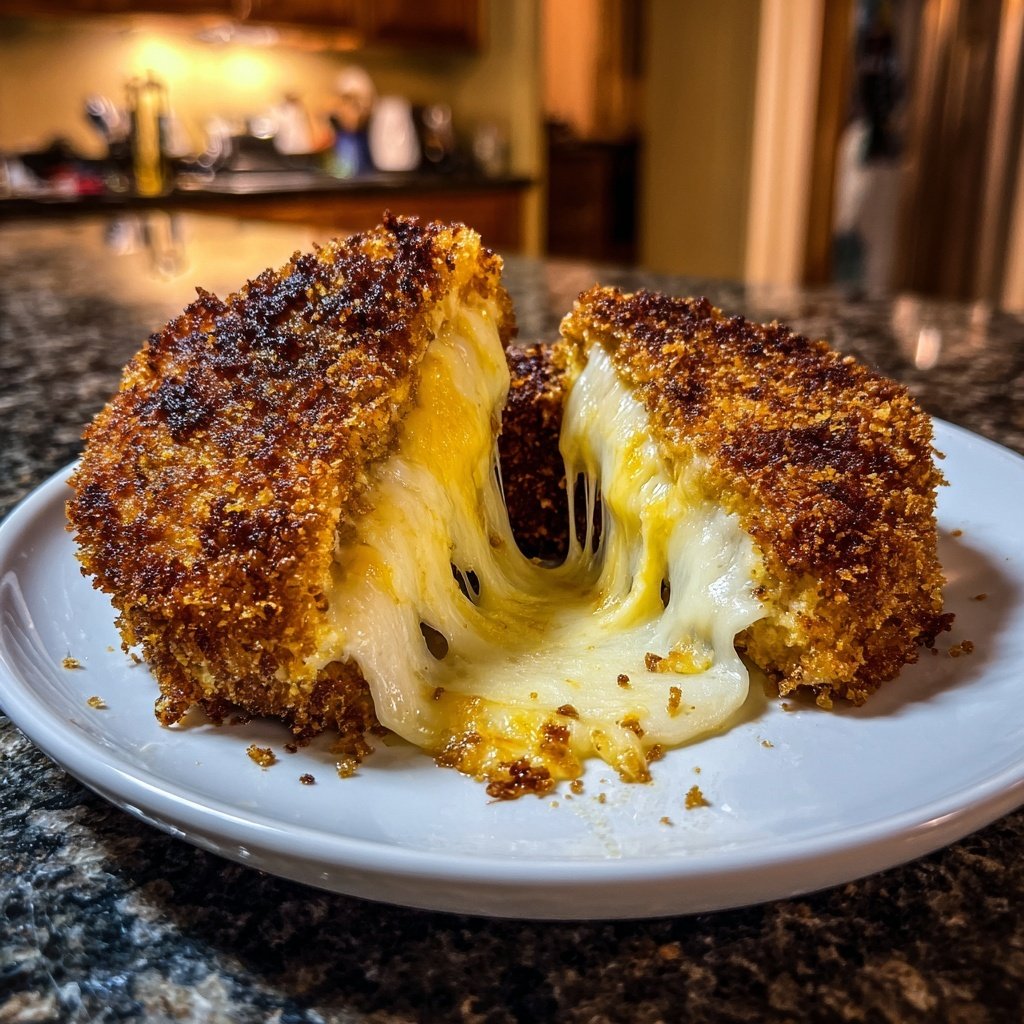 Mozzarella Schnitzel Crispy Cheese Coating