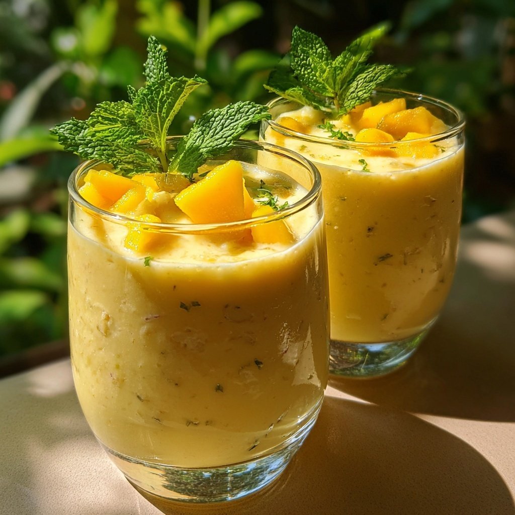 Mango Pudding Vanilla Frappe