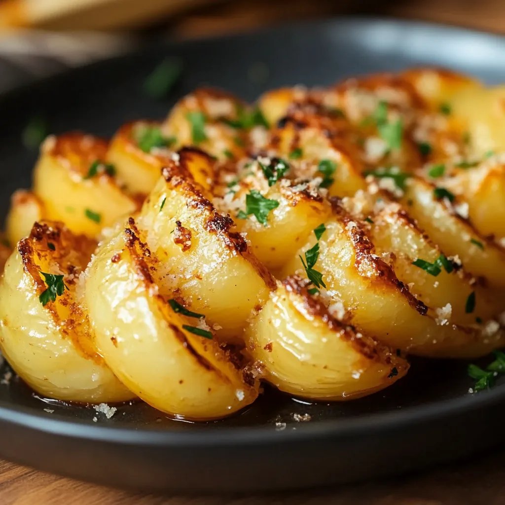 Garlic Parmesan Duchess Potatoes