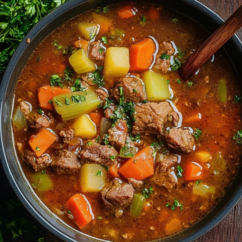 Easy Vegetable Beef Soup Recipe