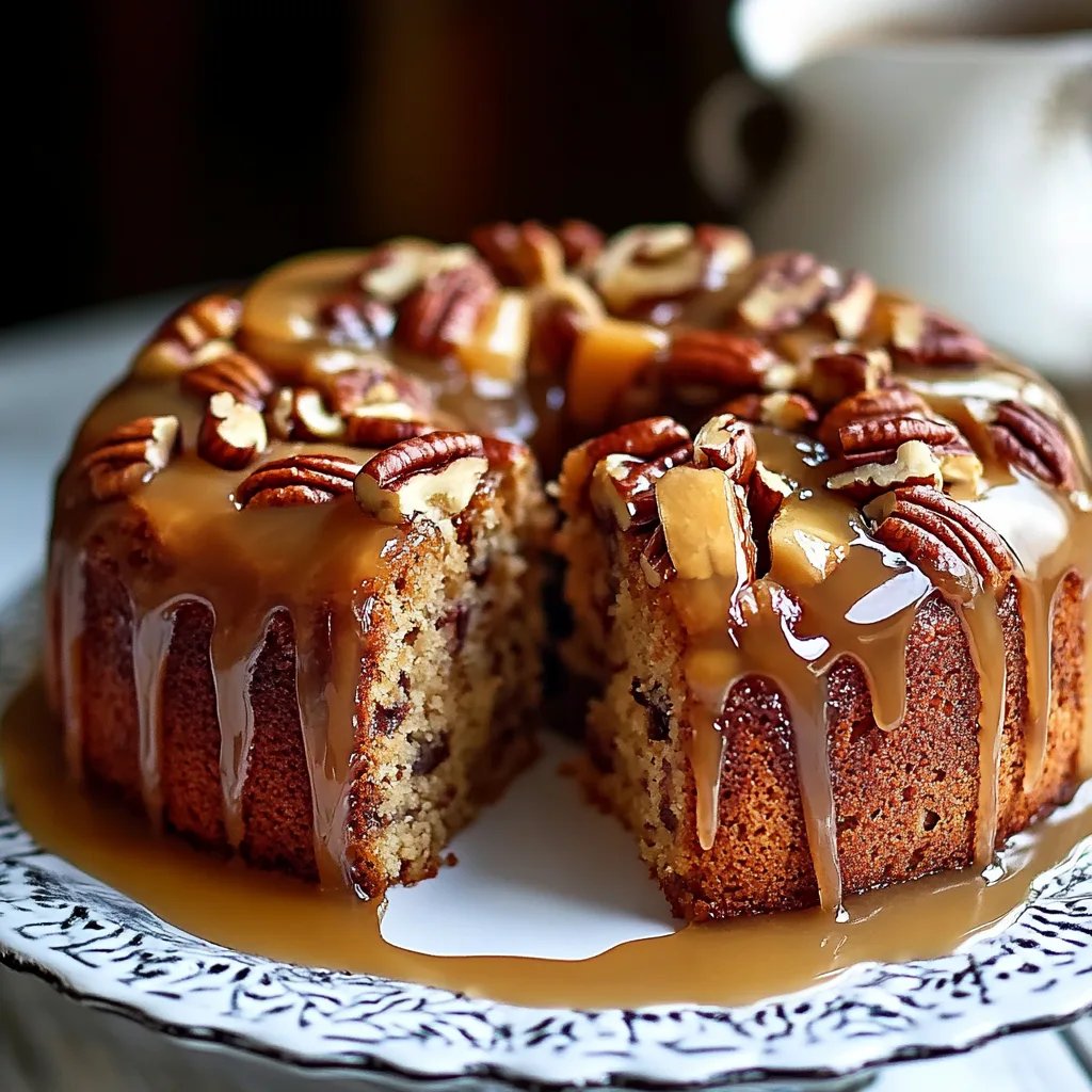 Apple Pecan Cake With Caramel Glaze: An Amazing Ultimate Recipe
