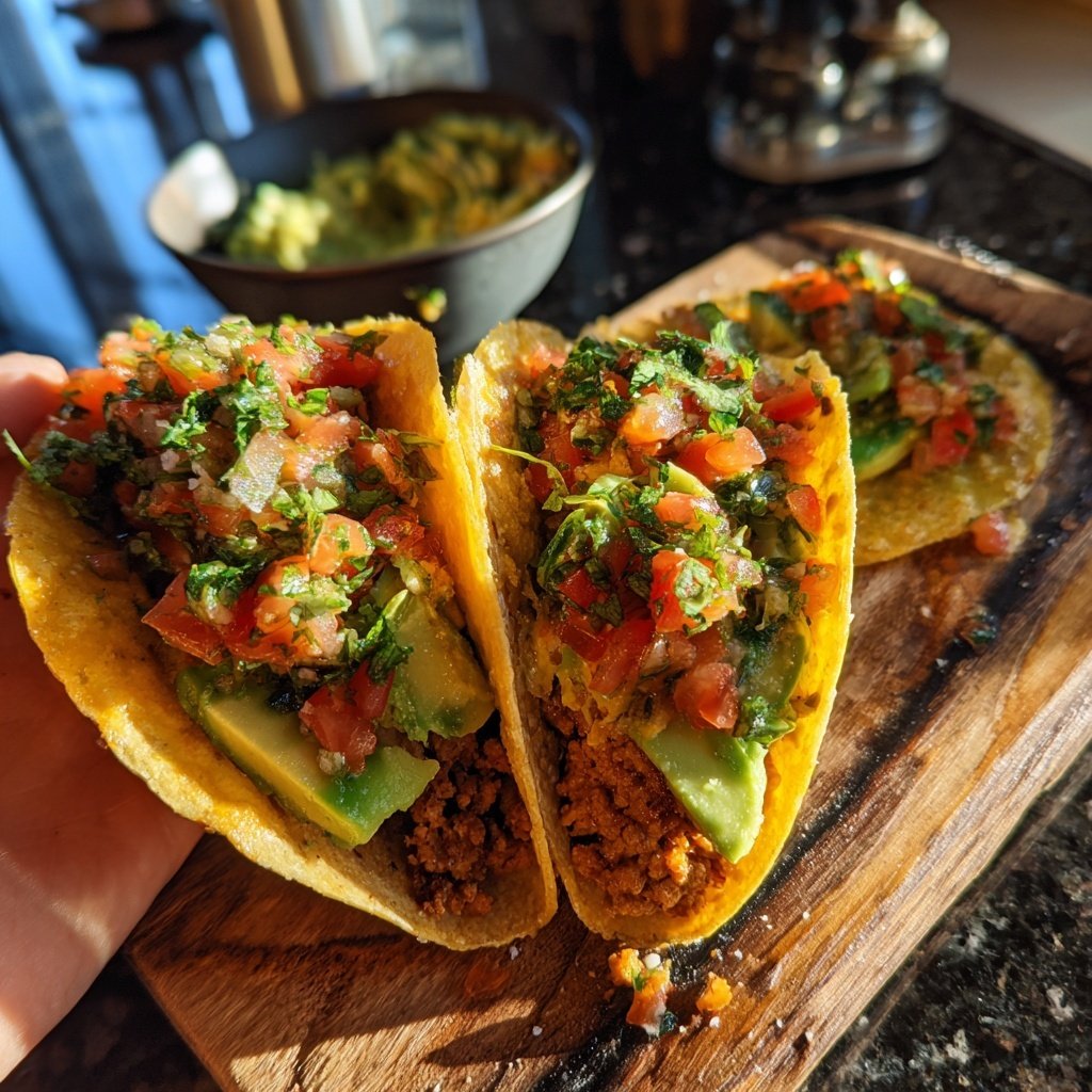 Spicy Ground Turkey Tacos