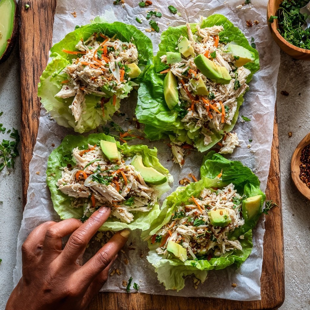 Turkey and Avocado Lettuce Wraps