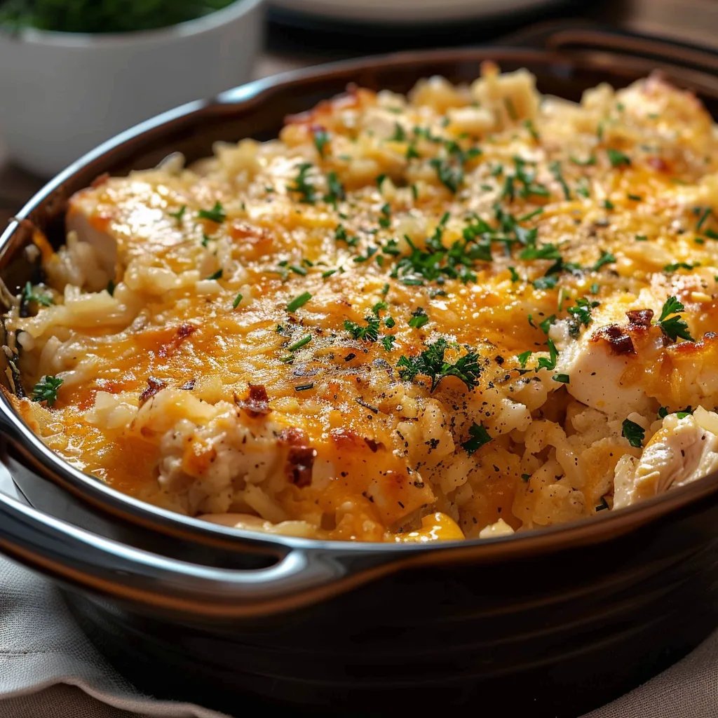 Comforting Chicken Rice Casserole