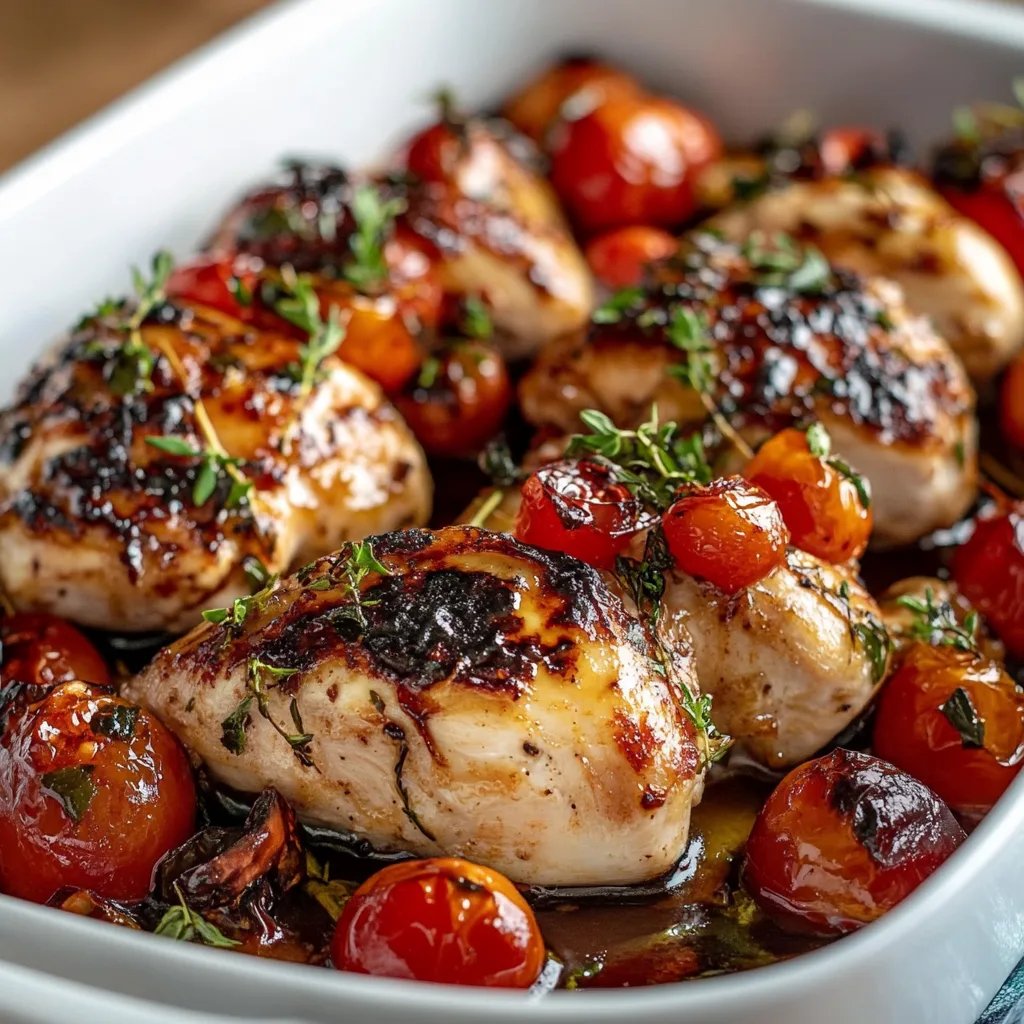 Easy Balsamic Baked Chicken Recipe