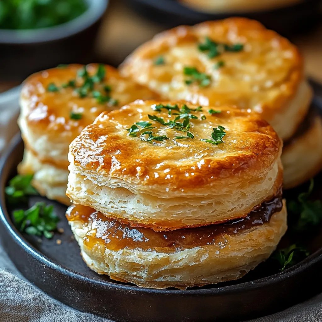 Baked French Dip Biscuits