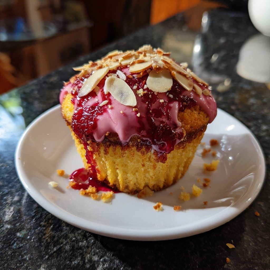 Raspberry Almond Cupcake Thrill