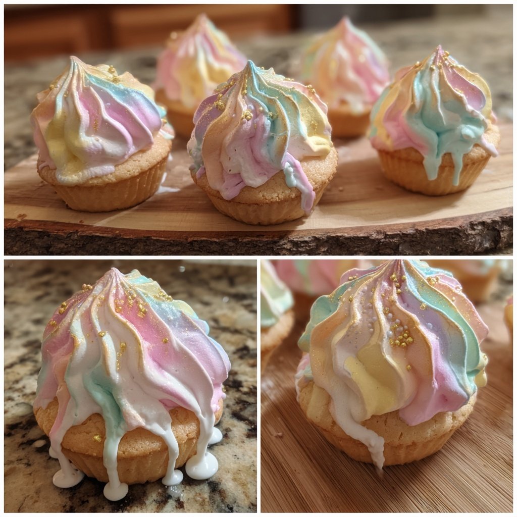 Marshmallow Fluff Cupcake Toppers