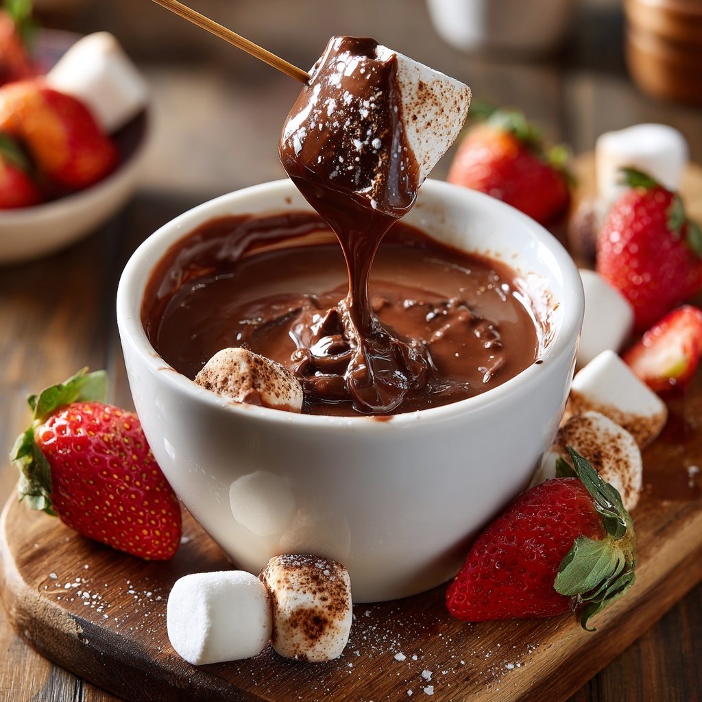 Chocolate Hazelnut Fondue Fantasy