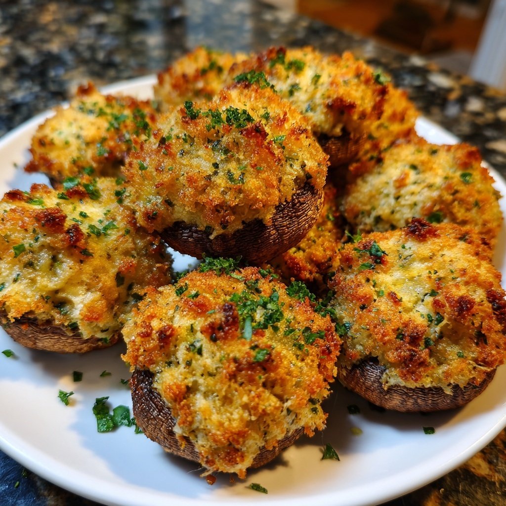 Stuffed Mushrooms Panko Breadcrumb