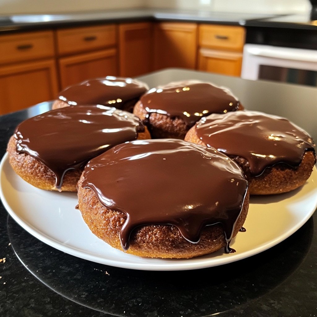 Chocolate-Glazed Lebkuchen Rounds