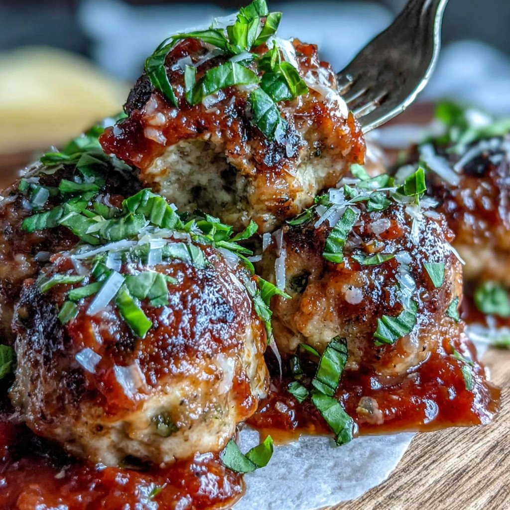 Turkey Meatballs in Marinara Sauce