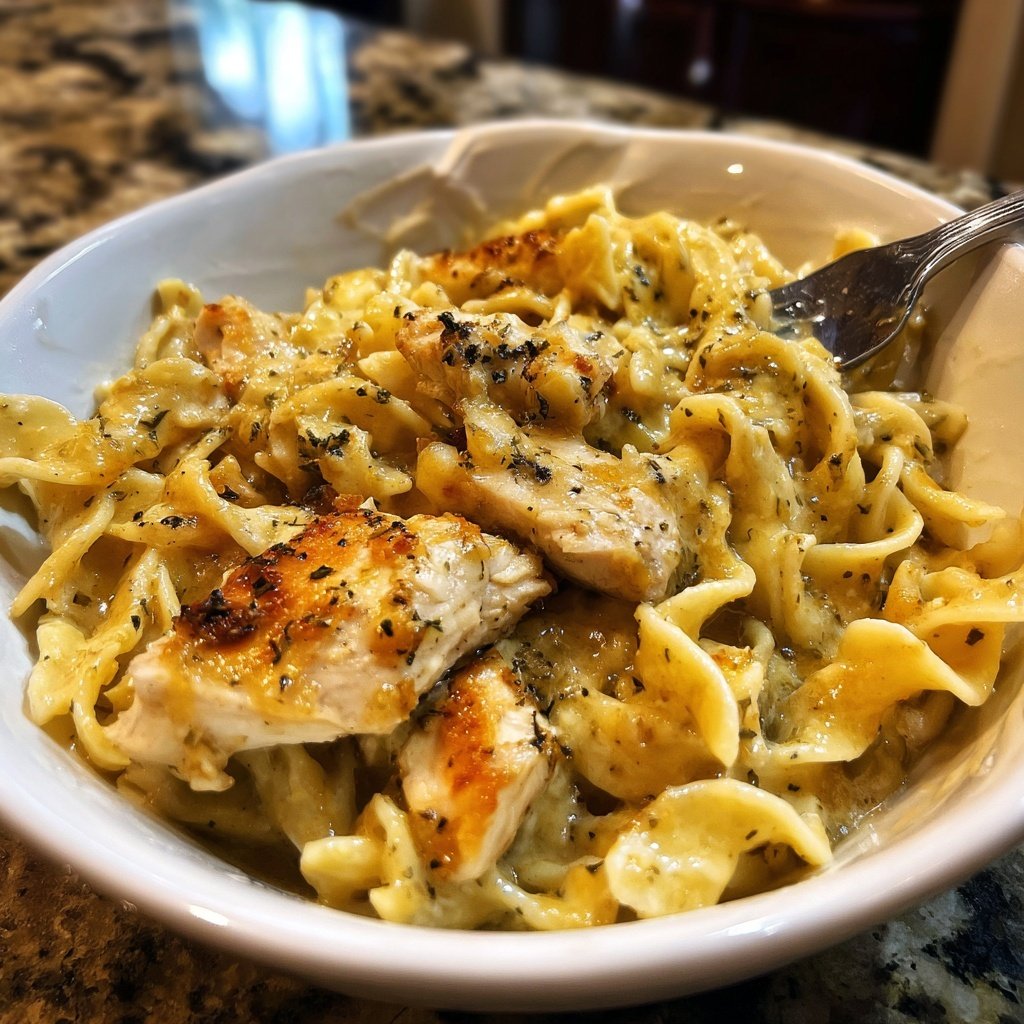 Chicken with Buttered Noodles