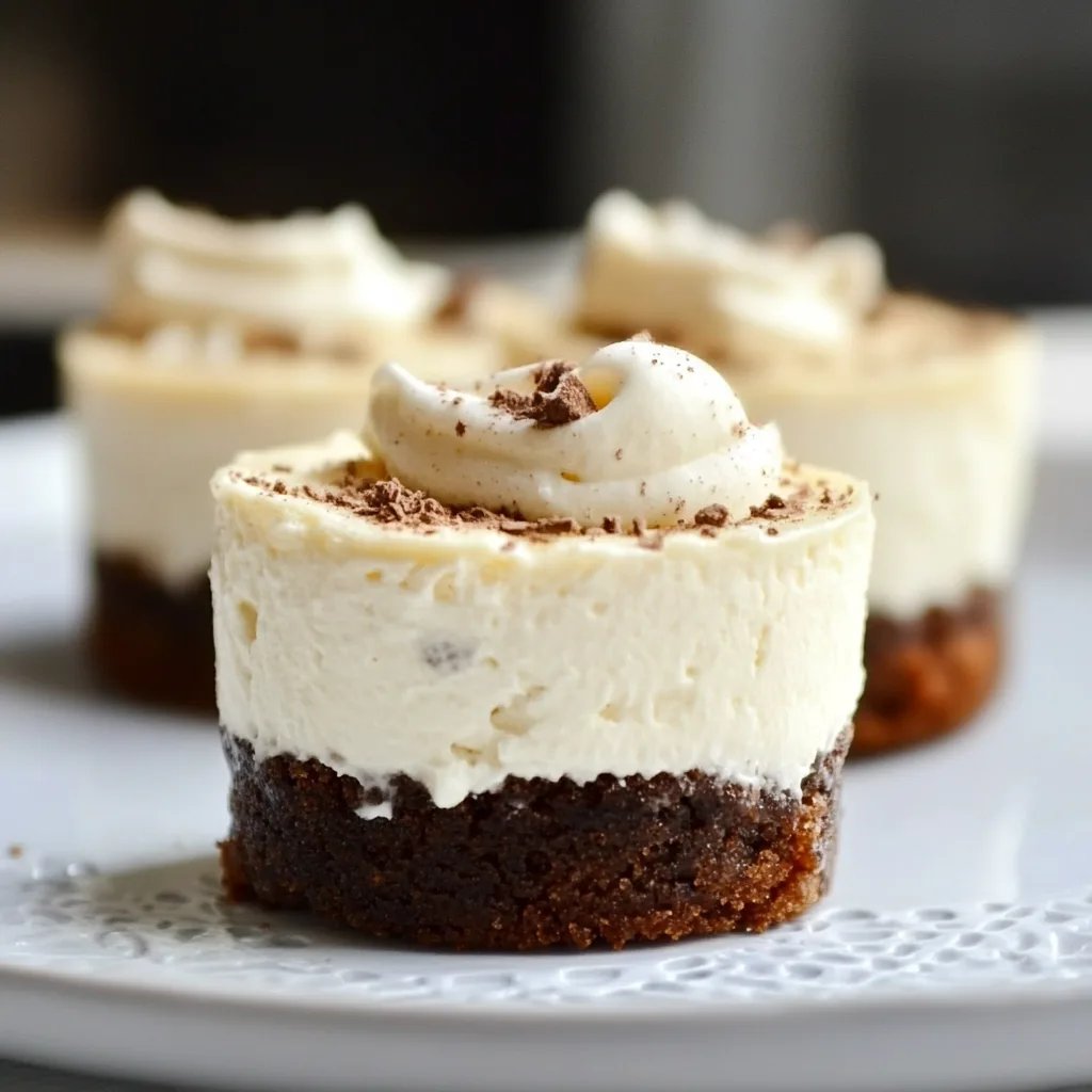 Boozy Baileys Mini Cheesecakes