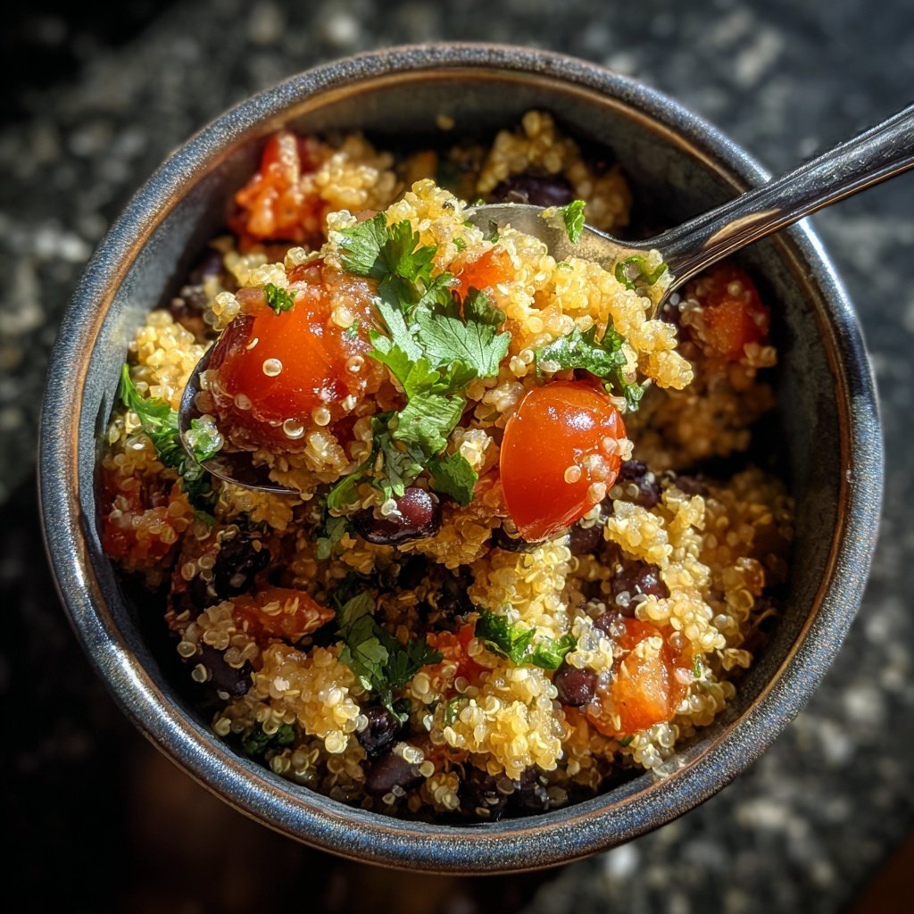 Savory Quinoa and Black Beans