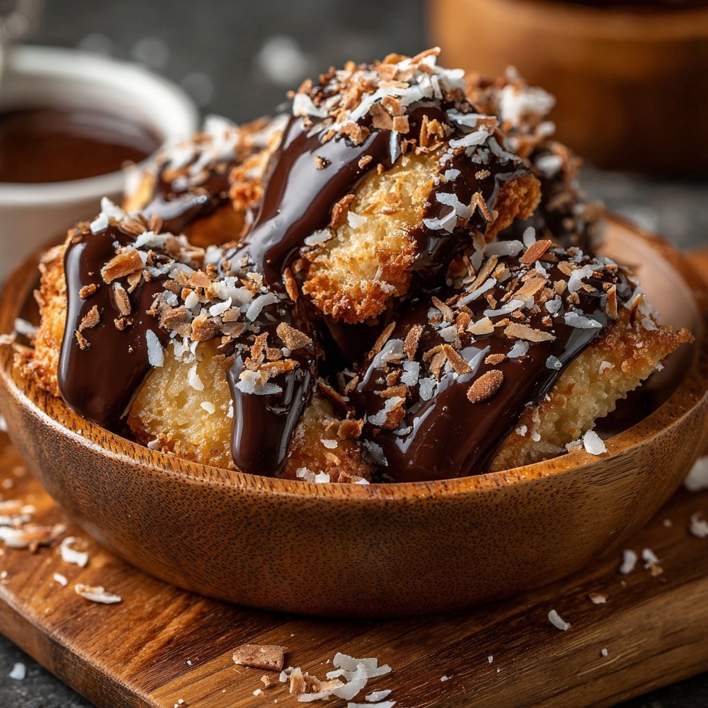 Almond Joy Chocolate Fondue Treat