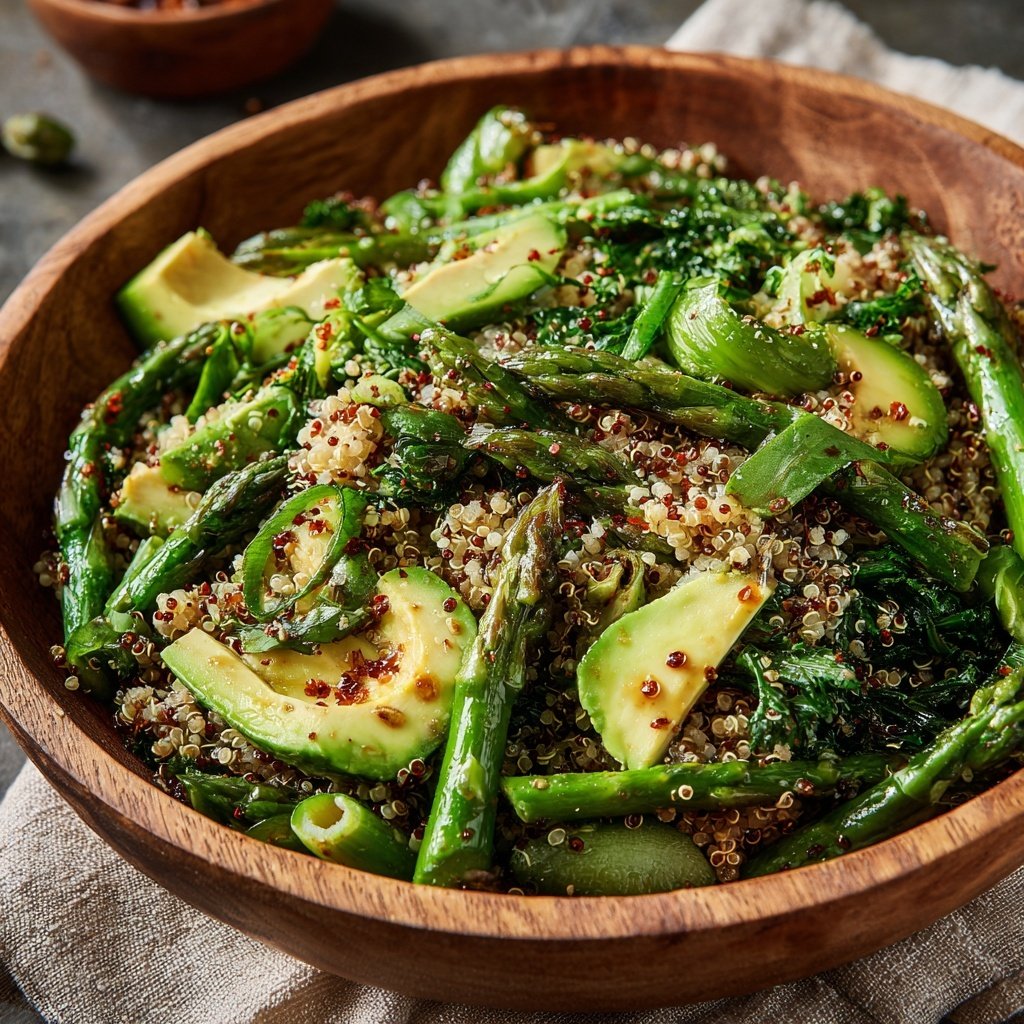 Spring Greens and Grains Bowl