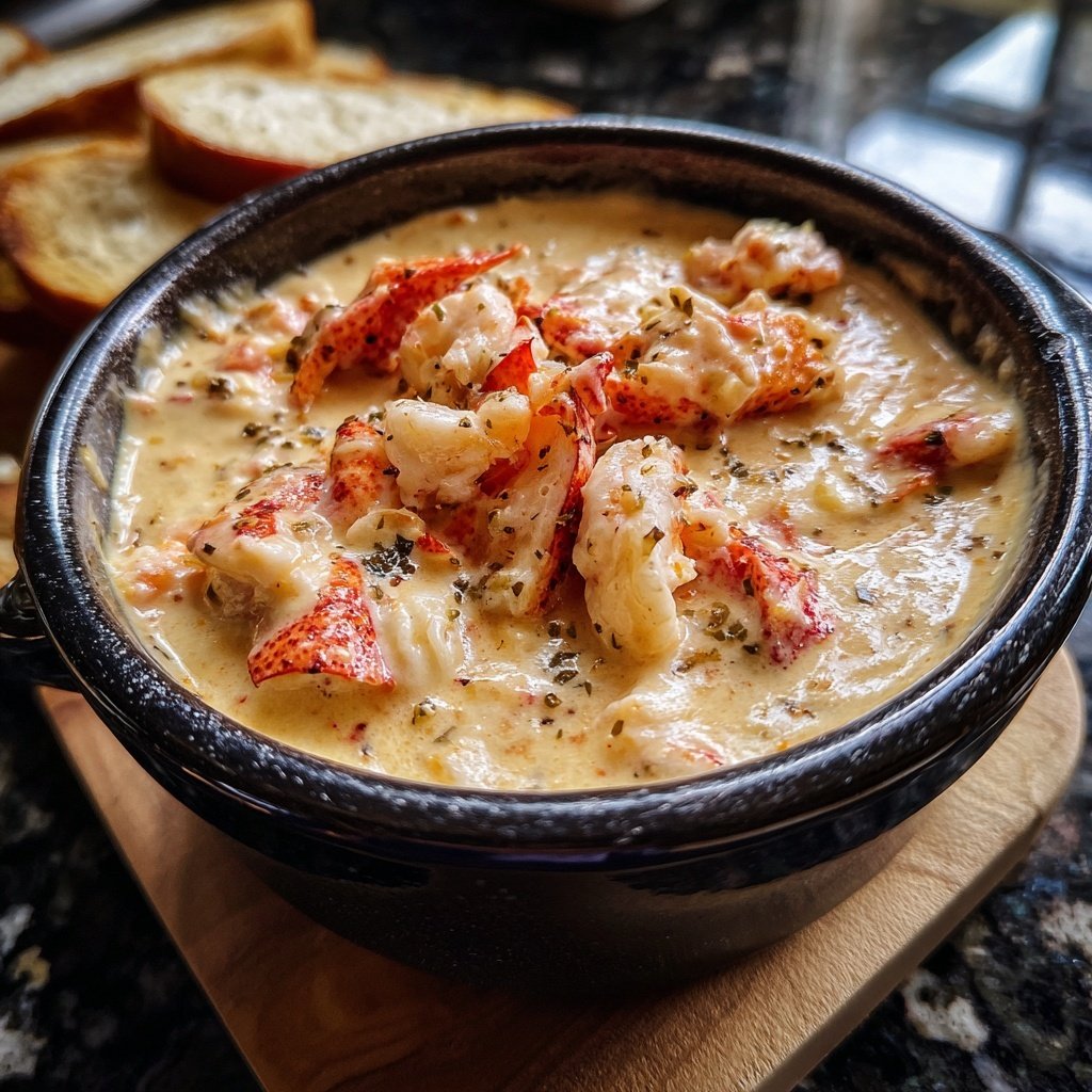 Lobster and White Cheddar Fondue