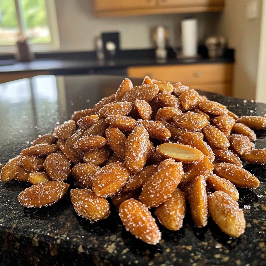 Caramelized Cinnamon Sugar Almonds