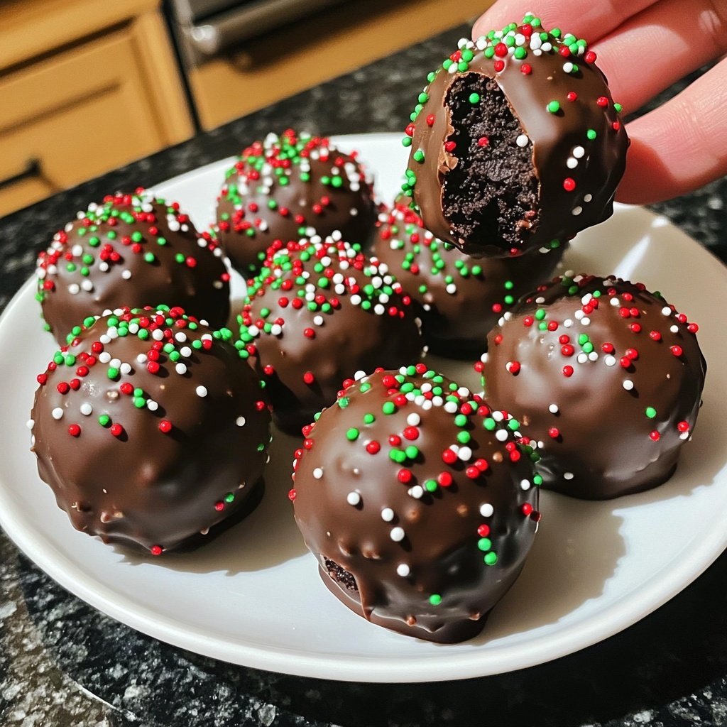 Christmas Unsweetened Oreo Balls