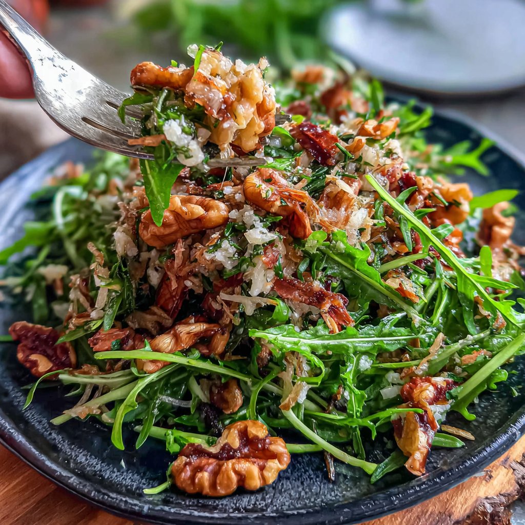 Dandelion Petal Salad with Nuts