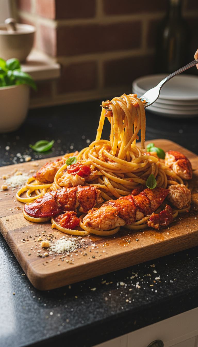Lobster and Roasted Tomato Linguine