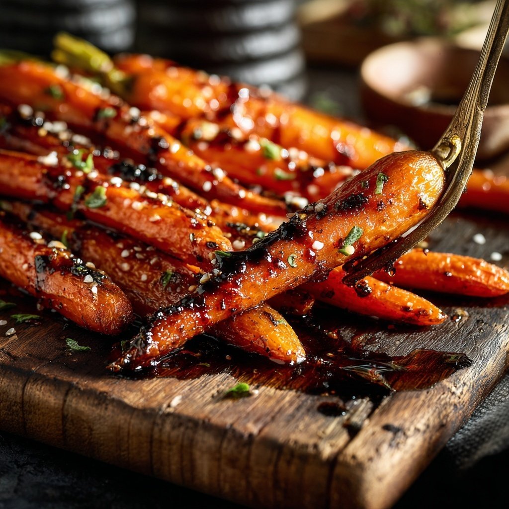Honey Balsamic Roasted Carrots