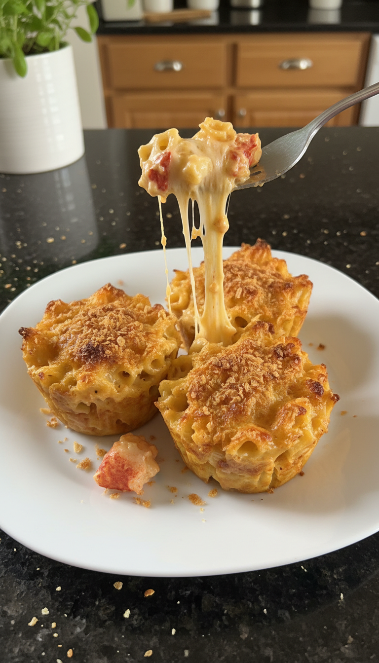 Lobster Mac and Cheese Cups