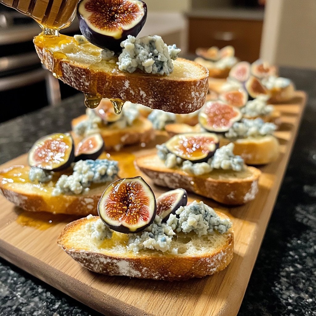 Fig Blue Cheese Crostini