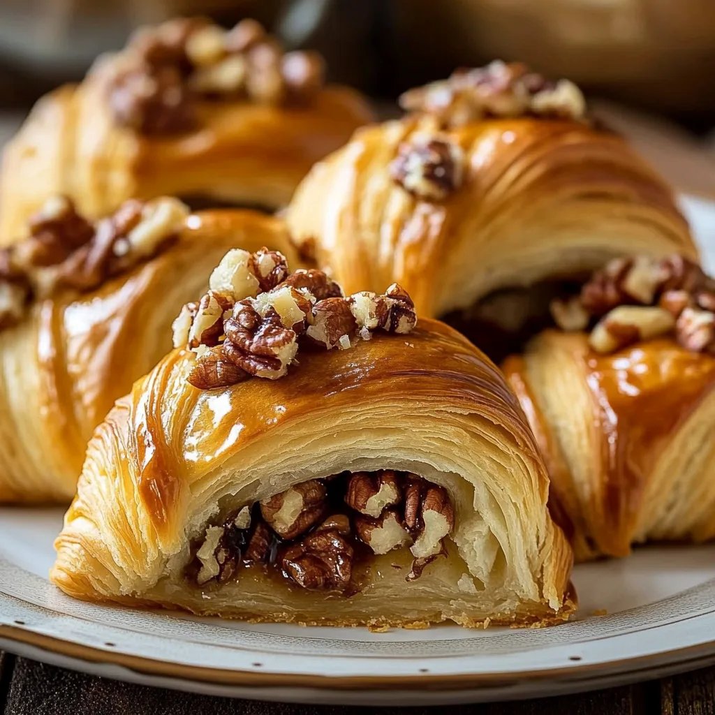 Buttery Crescent Rolls with Pecan Filling