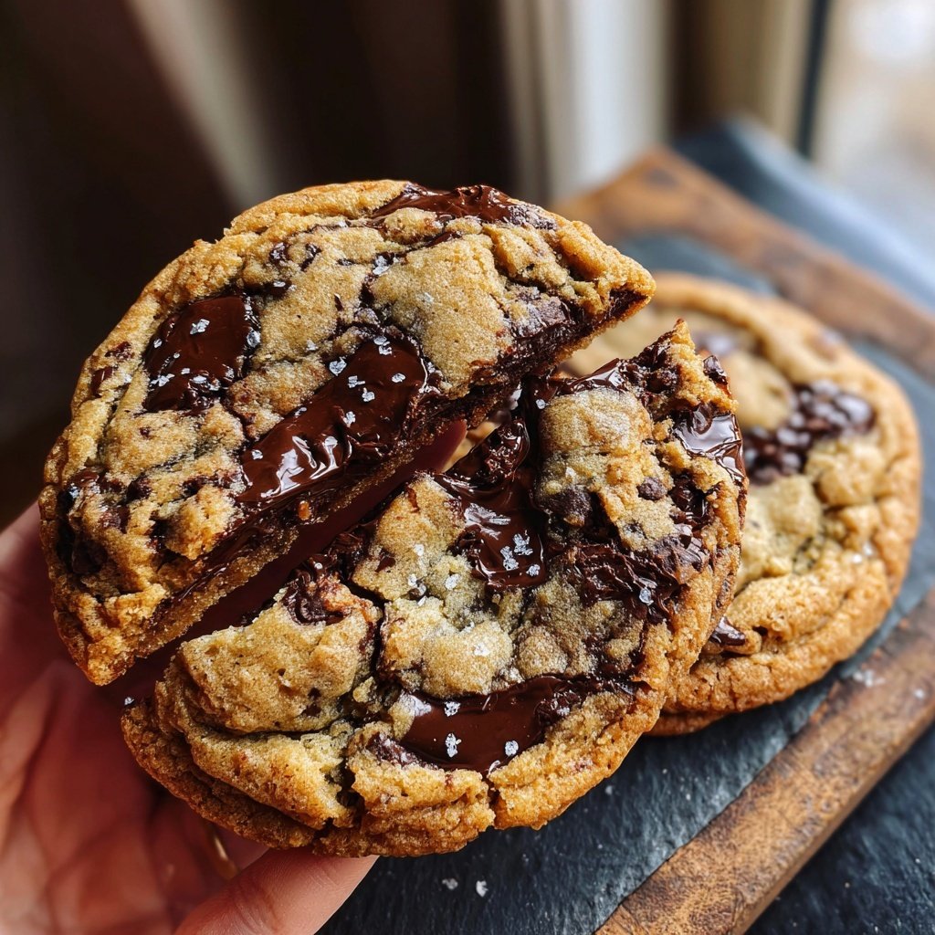 Chewy Chocolate Chip Marble Cookies