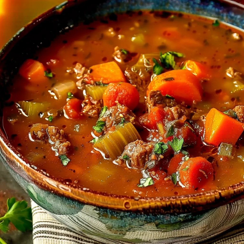 30 Minute Vegetable Beef Soup